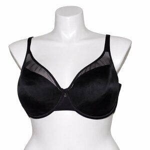 CACIQUE Full Coverage Underwire Black Bra Size 44DD
